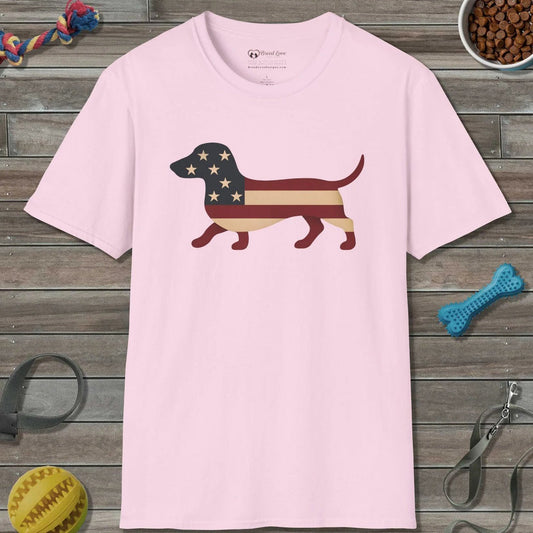 American Flag Dachshund T-Shirt