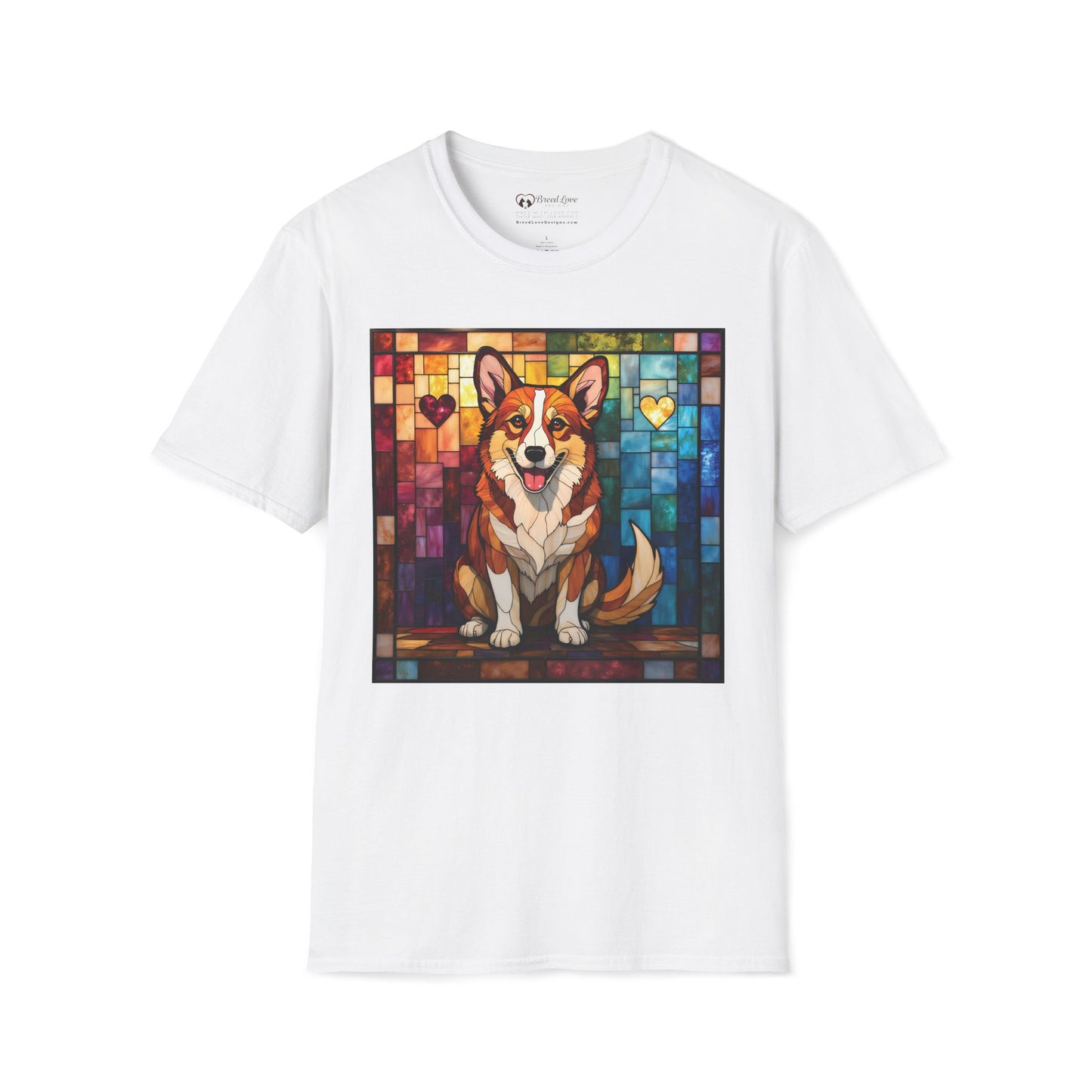 Stained Glass Corgi T-Shirt
